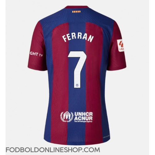 Barcelona Ferran Torres #7 Hjemmebanetrøje Dame 2023-24 Kortærmet